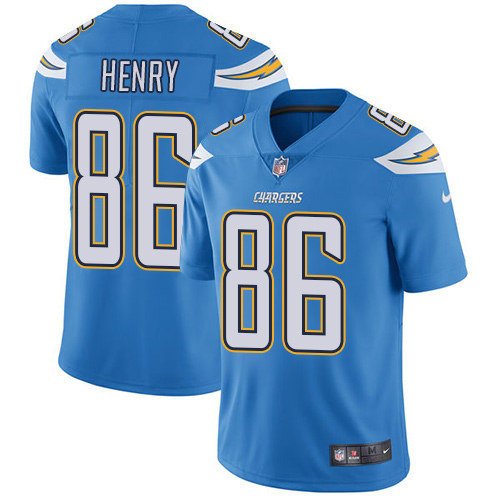 Nike Chargers #86 Hunter Henry Electric Blue Alternate Men's Stitched NFL Vapor Untouchable Limited Jersey - Click Image to Close